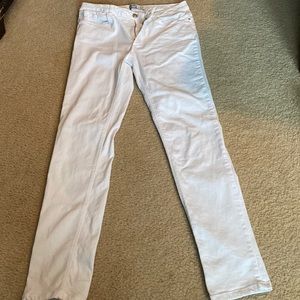 Zara white denim jeans